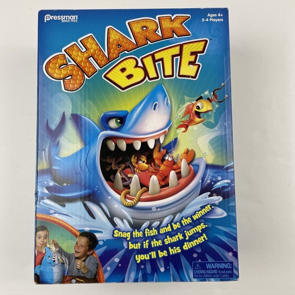 Pressman Toys Shark Bite Game 2-4 Players Age 4 & Up Brand New Factory